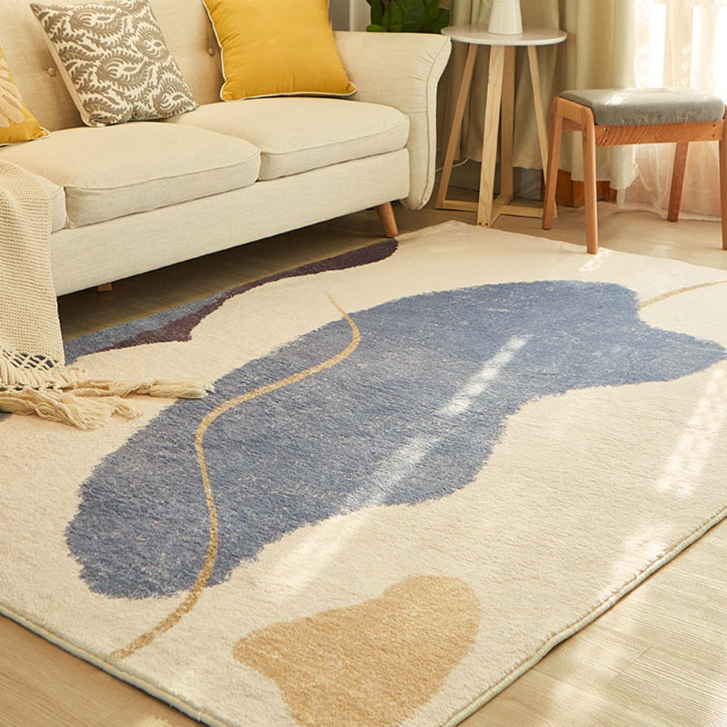 Decorative Multi-Colored Nordic Rug Synthetics Color Block Rug Pet Friendly Non-Slip Backing Washable Rug for Living Room Clearhalo 'Area Rug' 'Rug' 2266583