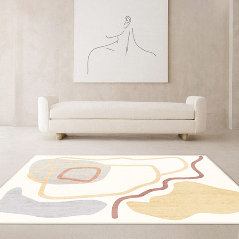 Artistic Minimalist Rug Multi Color Abstract Color-Blocking Rug Pet Friendly Washable Anti-Slip Rug for Drawing Room Clearhalo 'Area Rug' 'Rug' 2266600