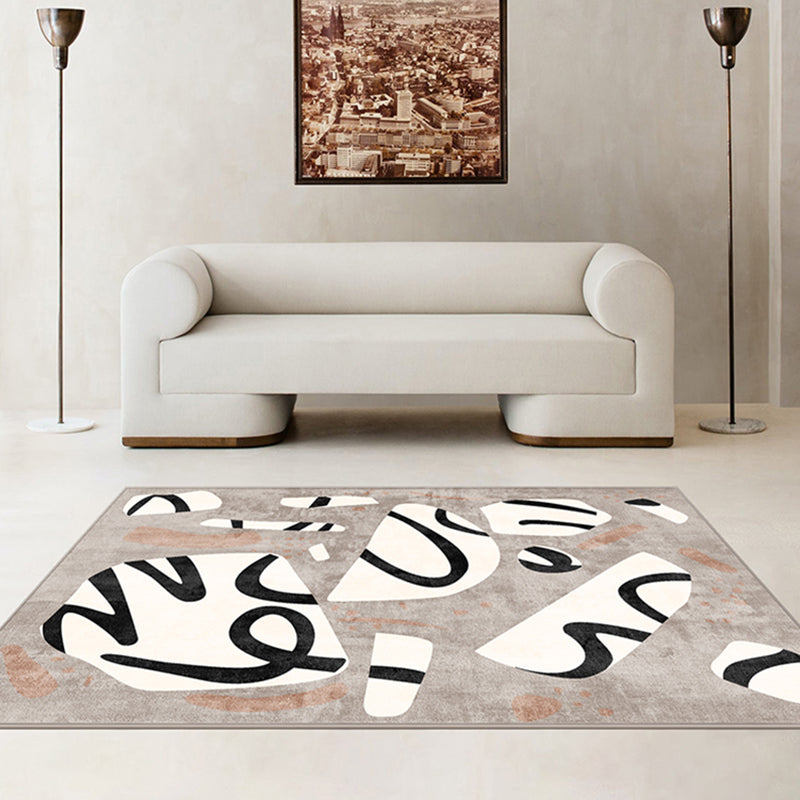 Artistic Minimalist Rug Multi Color Abstract Color-Blocking Rug Pet Friendly Washable Anti-Slip Rug for Drawing Room Clearhalo 'Area Rug' 'Rug' 2266602