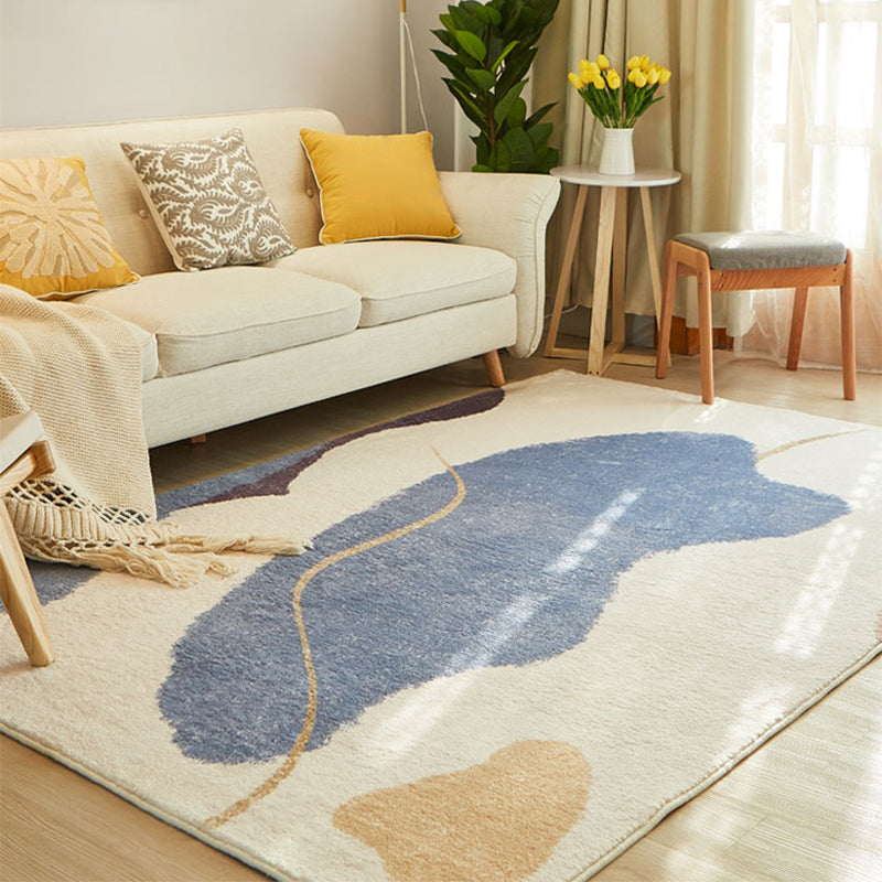 Comfort Color Blocking Rug Multi Colored Nordic Rug Polypropylene Machine Washable Anti-Slip Pet Friendly Rug for Home Clearhalo 'Area Rug' 'Rug' 2266665