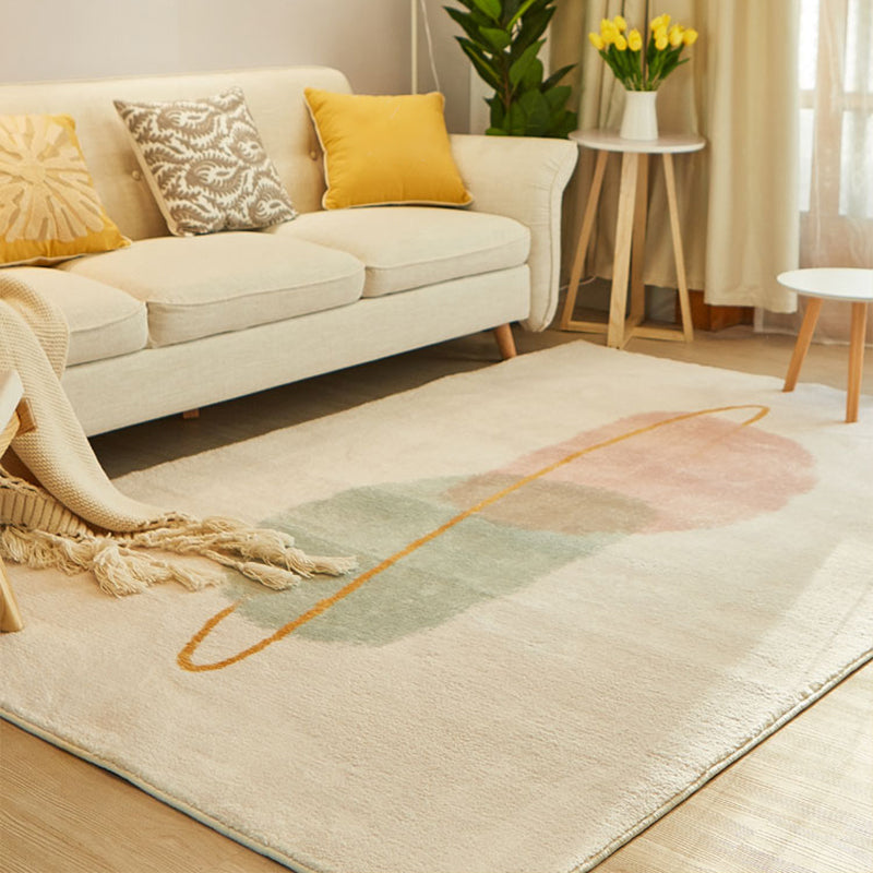 Comfort Color Blocking Rug Multi Colored Nordic Rug Polypropylene Machine Washable Anti-Slip Pet Friendly Rug for Home Clearhalo 'Area Rug' 'Rug' 2266674