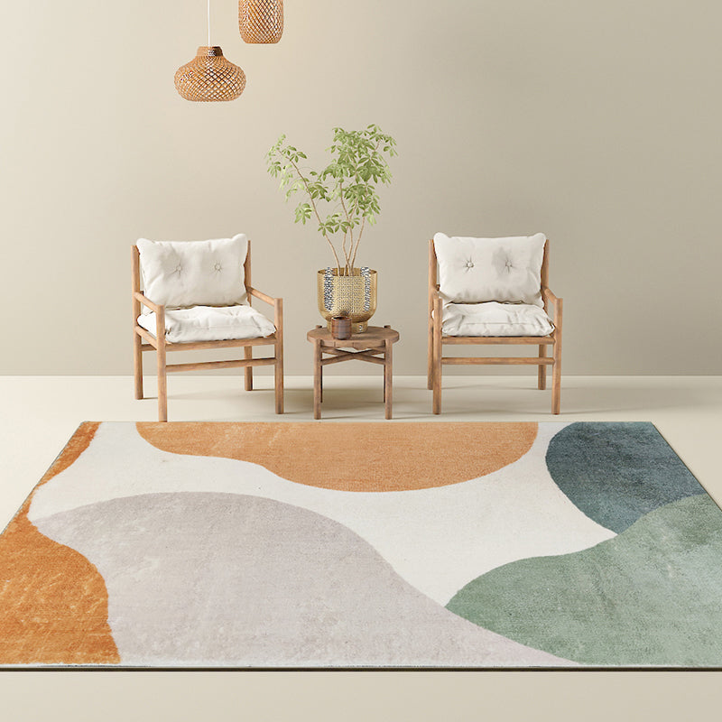 Stylish Watercolor Color Block Rug Multi-Color Nordic Rug Polyester Machine Washable Stain Resistant Anti-Slip Rug for Room Clearhalo 'Area Rug' 'Rug' 2267027