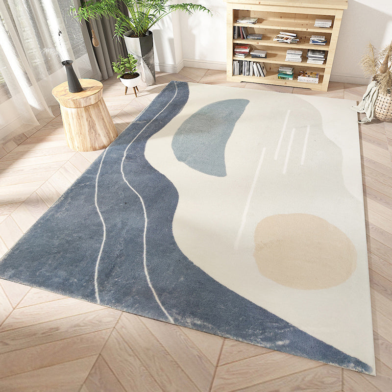 Stylish Watercolor Color Block Rug Multi-Color Nordic Rug Polyester Machine Washable Stain Resistant Anti-Slip Rug for Room Grey Clearhalo 'Area Rug' 'Rug' 2267033