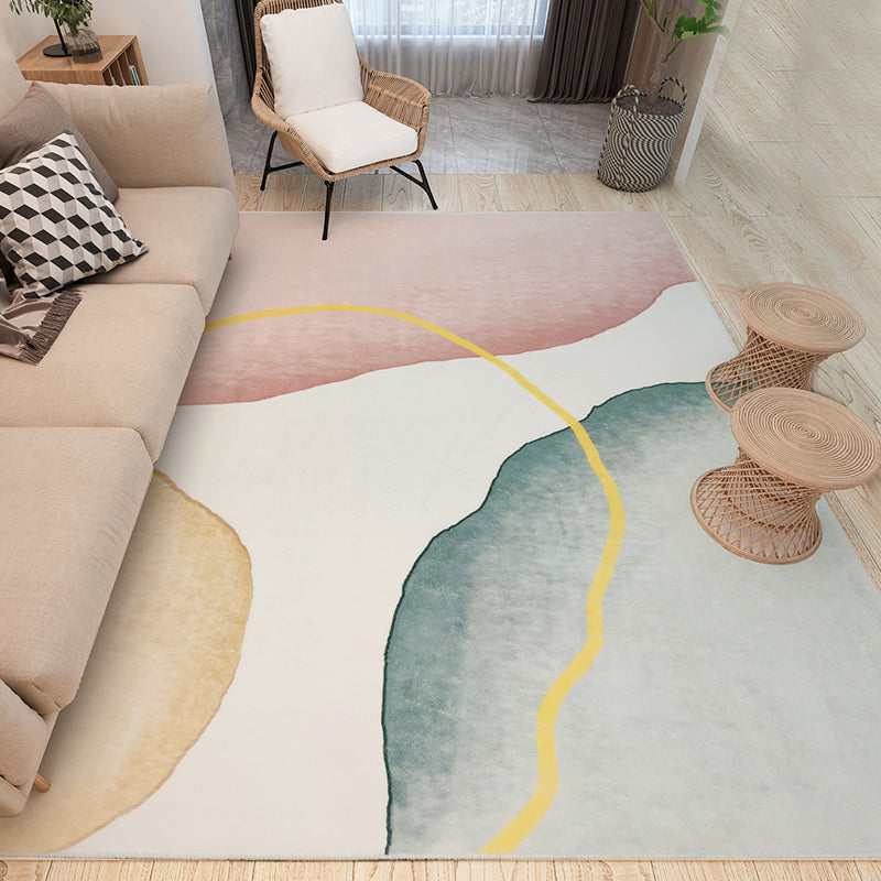 Stylish Watercolor Color Block Rug Multi-Color Nordic Rug Polyester Machine Washable Stain Resistant Anti-Slip Rug for Room Clearhalo 'Area Rug' 'Rug' 2267036