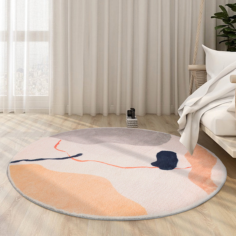 Simplicity Nordic Area Rug Multi Colored Watercolor Abstract Rug Washable Pet Friendly Non-Slip Rug for Girls Room Clearhalo 'Area Rug' 'Rug' 2267085