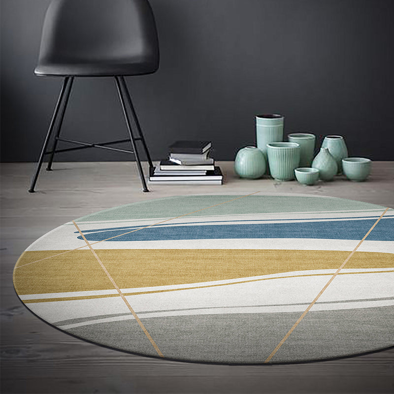 Decorative Geometrical Color-Block Rug Multicolor Nordic Carpet Polypropylene Stain Resistant Pet Friendly Non-Slip Backing Rug for Room Clearhalo 'Area Rug' 'Rug' 2267100