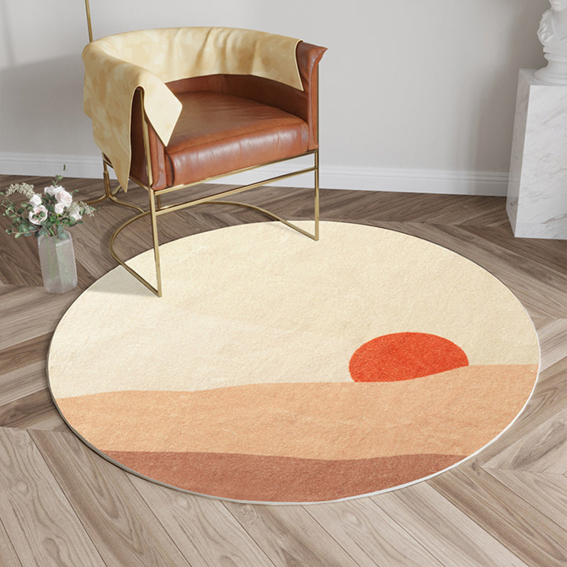 Multi-Color Home Rug Polyester Color Blocking Circle Pattern Rug Washable Stain Resistant Non-Slip Area Rug Clearhalo 'Area Rug' 'Rug' 2267119