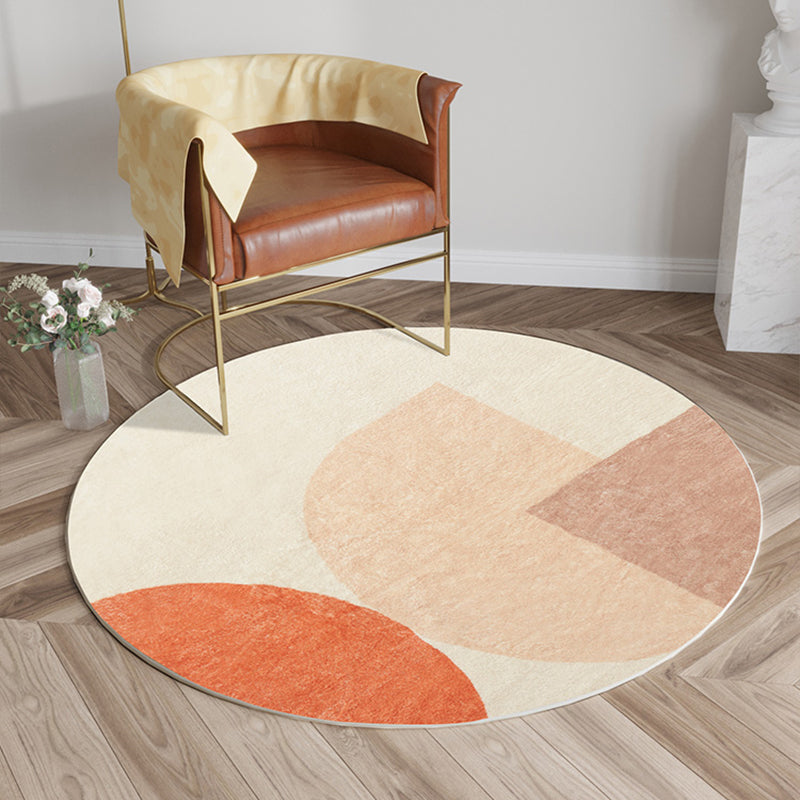 Multi-Color Home Rug Polyester Color Blocking Circle Pattern Rug Washable Stain Resistant Non-Slip Area Rug Clearhalo 'Area Rug' 'Rug' 2267120