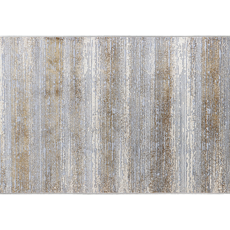 Formal Decoration Rug Multi Colored Stripe Printed Indoor Rug Polyster Non-Slip Pet Friendly Area Carpet Gray-Khaki Clearhalo 'Area Rug' 'Modern' 'Rugs' Rug' 2285722