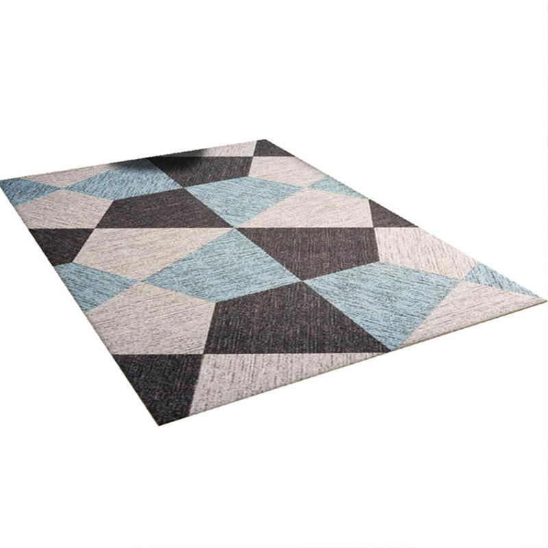 Modern Home Decoration Rug Multi Colored Geometric Print Area Carpet Polyster Anti-Slip Pet Friendly Rug Clearhalo 'Area Rug' 'Modern' 'Rugs' Rug' 2285741