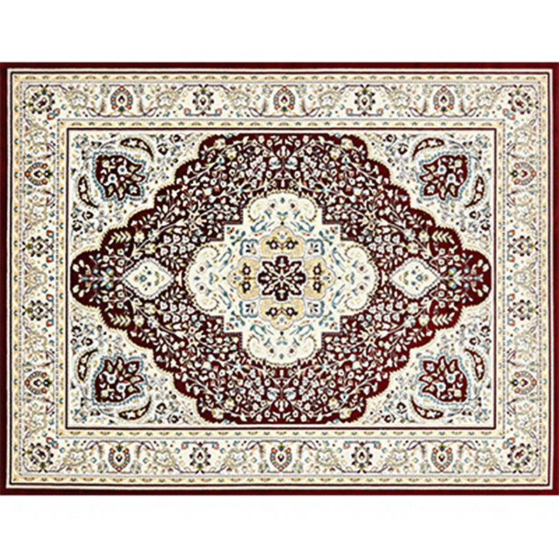 Olden Parlor Rug Multicolored Geometric Printed Area Carpet Easy Care Pet Friendly Indoor Rug Coffee Clearhalo 'Area Rug' 'Rugs' 'Vintage' Rug' 2285893