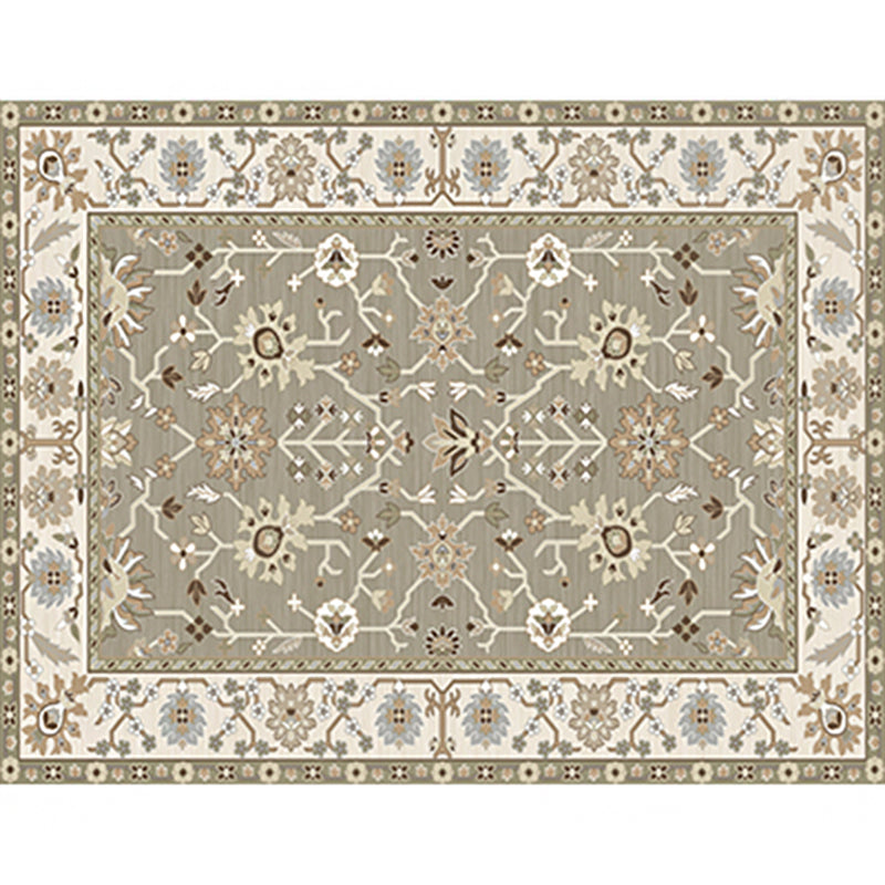 Olden Parlor Rug Multicolored Geometric Printed Area Carpet Easy Care Pet Friendly Indoor Rug Cream Gray Clearhalo 'Area Rug' 'Rugs' 'Vintage' Rug' 2285895