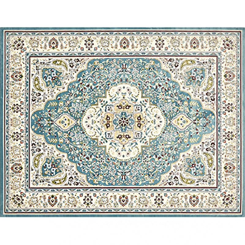 Olden Parlor Rug Multicolored Geometric Printed Area Carpet Easy Care Pet Friendly Indoor Rug Blue Clearhalo 'Area Rug' 'Rugs' 'Vintage' Rug' 2285901