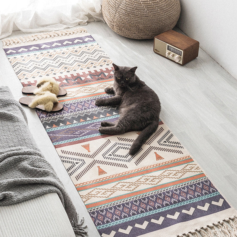 Multi-Color Simple Rug Cotton Geometric Printed Area Carpet Pet Friendly Easy Care Indoor Rug for Room Clearhalo 'Area Rug' 'Rug' 2286214