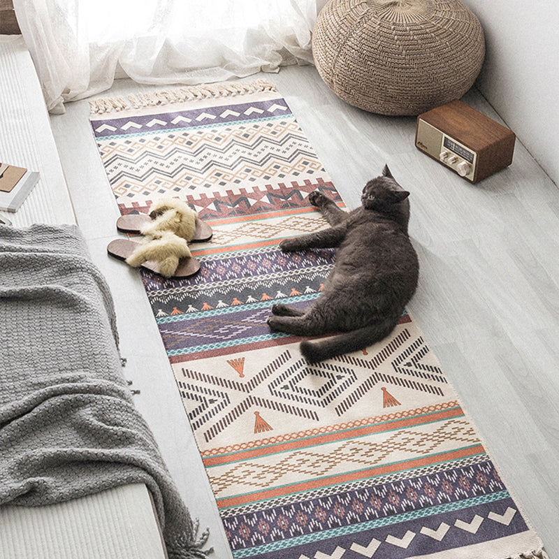 Multi-Color Simple Rug Cotton Geometric Printed Area Carpet Pet Friendly Easy Care Indoor Rug for Room Clearhalo 'Area Rug' 'Rug' 2286217