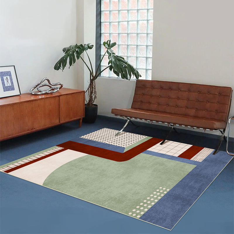 Nordic Living Room Rug Multi Color Geometric Printed Area Carpet Synthetics Anti-Slip Backing Pet Friendly Rug Clearhalo 'Area Rug' 'Rug' 2286270