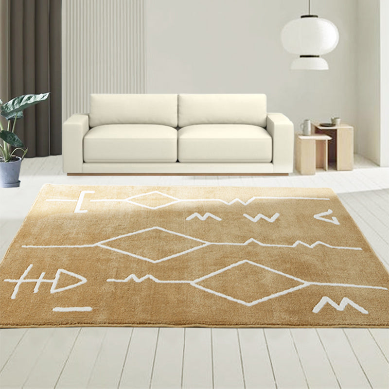 Nordic Living Room Rug Multi Color Geometric Printed Indoor Rug Polyster Non-Slip Backing Easy Care Carpet Clearhalo 'Area Rug' 'Rug' 2286315