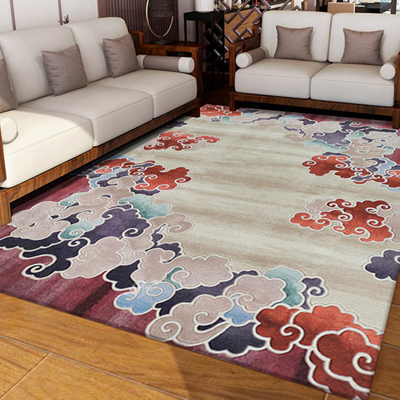 Chinese Living Room Rug Multi Color Printed Area Carpet Lamb Wool Non-Slip Stain-Resistant Indoor Rug Clearhalo 'Area Rug' 'Rug' 2288289