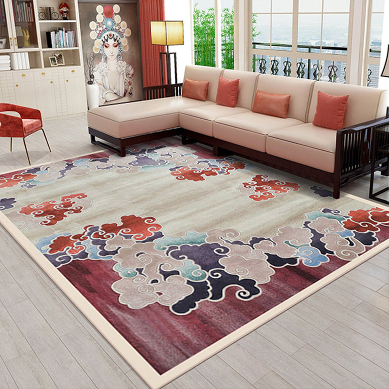 Chinese Living Room Rug Multi Color Printed Area Carpet Lamb Wool Non-Slip Stain-Resistant Indoor Rug Clearhalo 'Area Rug' 'Rug' 2288291