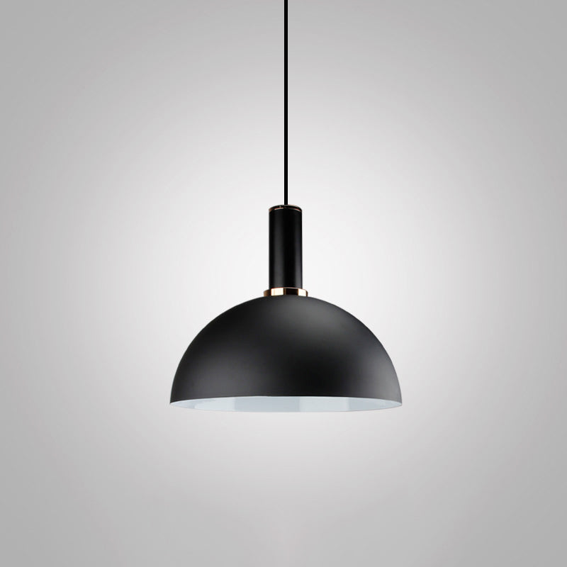 Metal Black Finish Drop Pendant Geometric Shade Single-Bulb Industrial Hanging Light Black I Clearhalo 'Art Deco Pendants' 'Black' 'Cast Iron' 'Ceiling Lights' 'Ceramic' 'Crystal' 'Industrial Pendants' 'Industrial' 'Metal' 'Middle Century Pendants' 'Pendant Lights' 'Pendants' 'Rustic Pendants' 'Tiffany' Lighting' 2290286