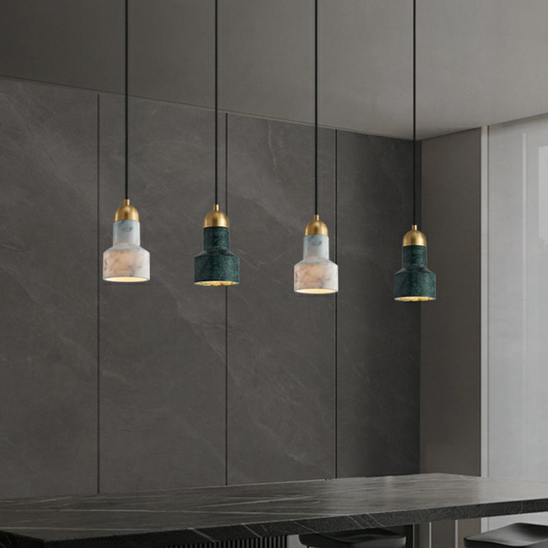 Marble Grenade Down Lighting Pendant Postmodern Single-Bulb Ceiling Hang Lamp over Table Clearhalo 'Ceiling Lights' 'Modern Pendants' 'Modern' 'Pendant Lights' 'Pendants' Lighting' 2293770