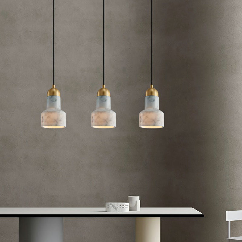 Marble Grenade Down Lighting Pendant Postmodern Single-Bulb Ceiling Hang Lamp over Table Clearhalo 'Ceiling Lights' 'Modern Pendants' 'Modern' 'Pendant Lights' 'Pendants' Lighting' 2293772