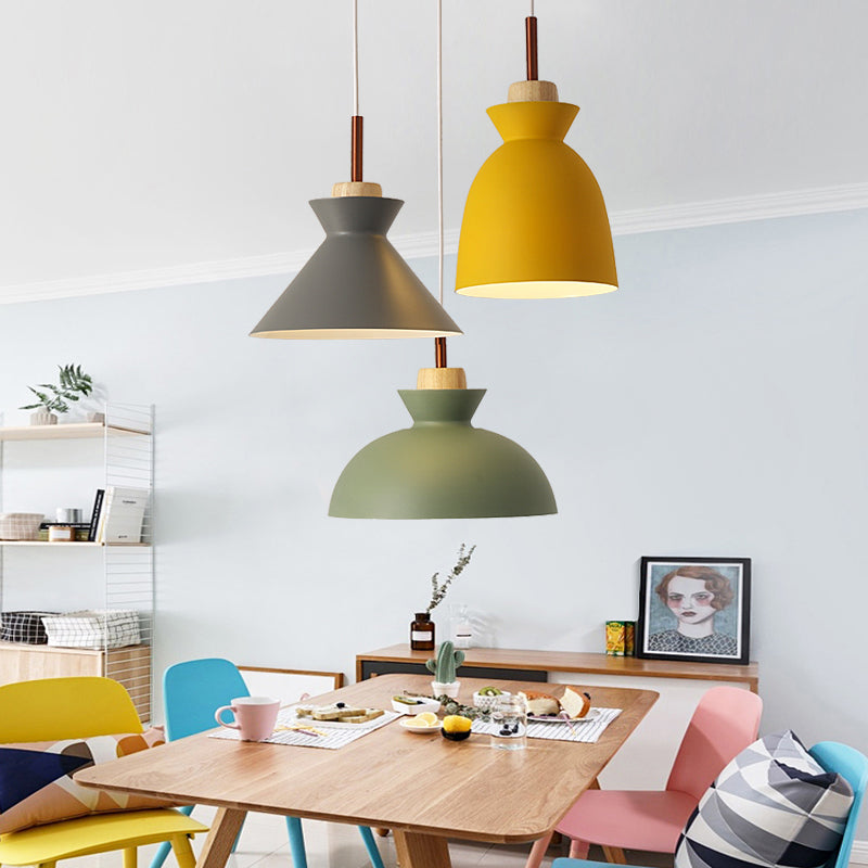 Macaron Cookware Shaped Cluster Pendant Metal 3 Lights Dining Room Ceiling Hang Lamp in Green Clearhalo 'Ceiling Lights' 'Pendant Lights' 'Pendants' Lighting' 2294124