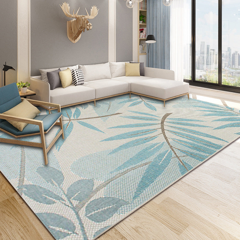 Multi Colored Tropical Rug Synthetics Plant Printed Indoor Rug Anti-Slip Backing Easy Care Area Carpet for Room Clearhalo 'Area Rug' 'Rug' 2296009