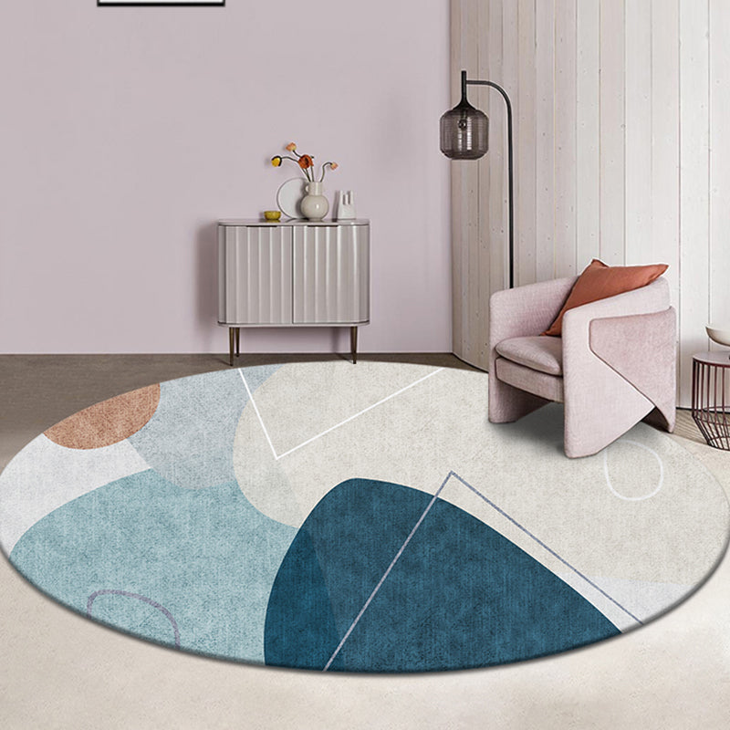 Multicolor Modern Rug Cotton Blend Color-Block Area Carpet Easy Care Machine Washable Indoor Rug for Decoration Clearhalo 'Area Rug' 'Rug' 2296020