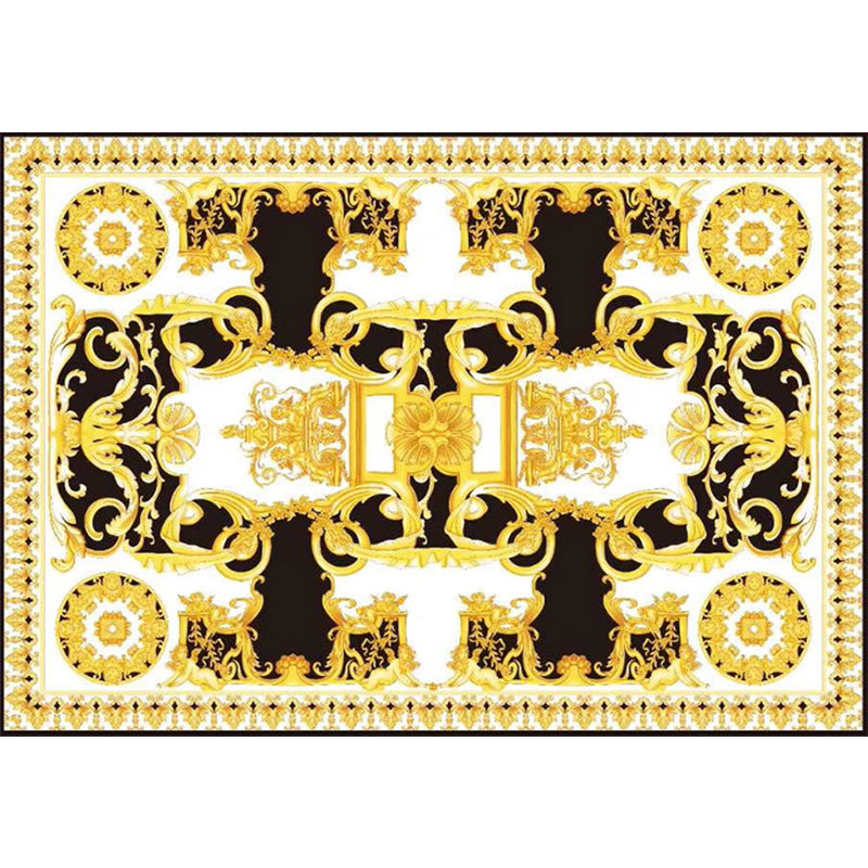 Multi-Color Animal Print Rug Polyster Scandinavian Area Rug Anti-Slip Backing Washable Indoor Rug for Room Gold Clearhalo 'Area Rug' 'Rug' 2296144