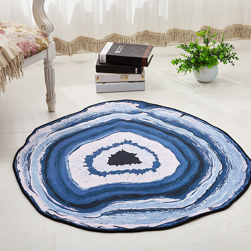 Unique Decoration Rug Multicolor 3D Print Area Rug Polypropylene Easy Care Pet Friendly Washable Indoor Rug Blue Clearhalo 'Area Rug' 'Rug' 2296337