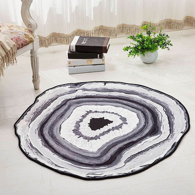 Unique Decoration Rug Multicolor 3D Print Area Rug Polypropylene Easy Care Pet Friendly Washable Indoor Rug Grey Clearhalo 'Area Rug' 'Rug' 2296338