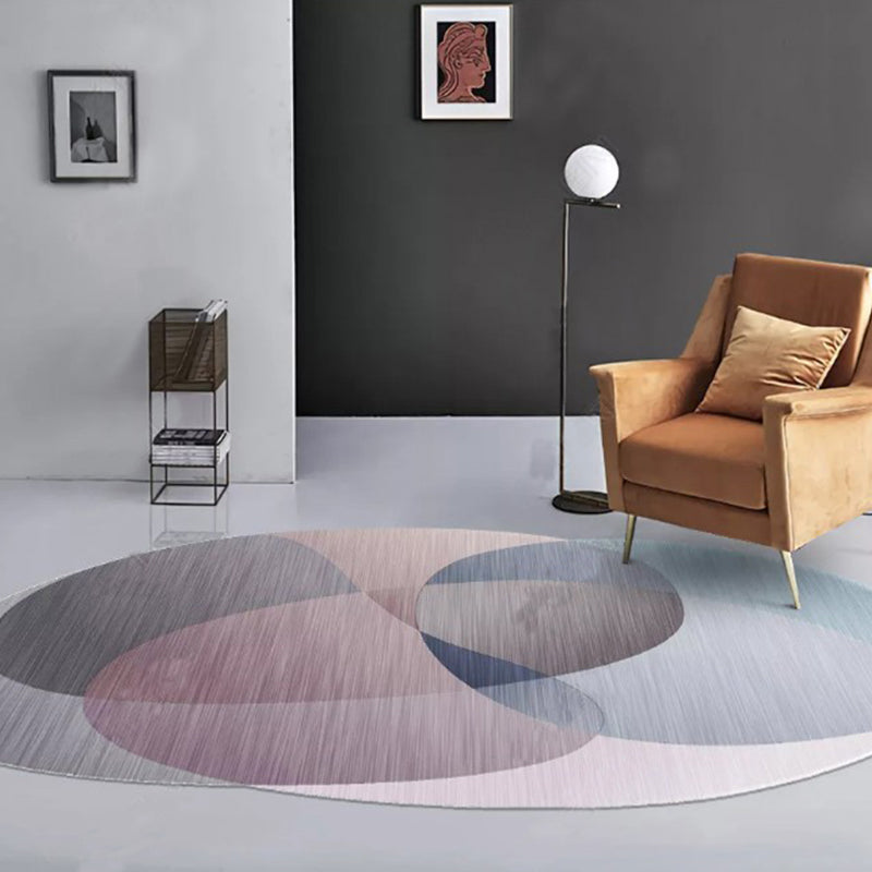 Modern Living Room Rug Multi Colored Geo Patterned Carpet Cotton Blend Easy Care Pet Friendly Indoor Rug Dark Brown Clearhalo 'Area Rug' 'Rug' 2296355