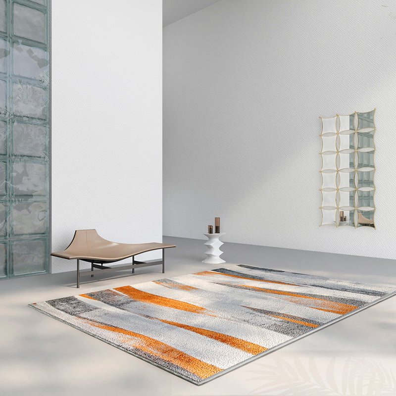 Multi-Colored Decoration Rug Novelty Geometric Printed Area Carpet Polyster Non-Slip Backing Indoor Rug Orange Clearhalo 'Area Rug' 'Modern' 'Rugs' Rug' 2300463