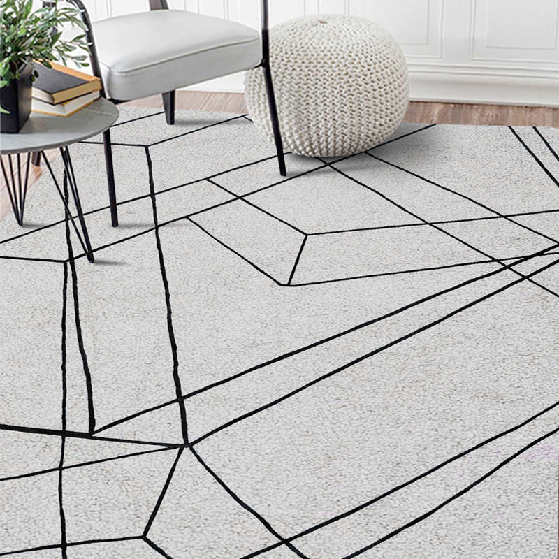 Trendy Living Room Rug Multi Colored Geometric Indoor Rug Synthetics Non-Slip Backing Pet Friendly Carpet Clearhalo 'Area Rug' 'Modern' 'Rugs' Rug' 2300532