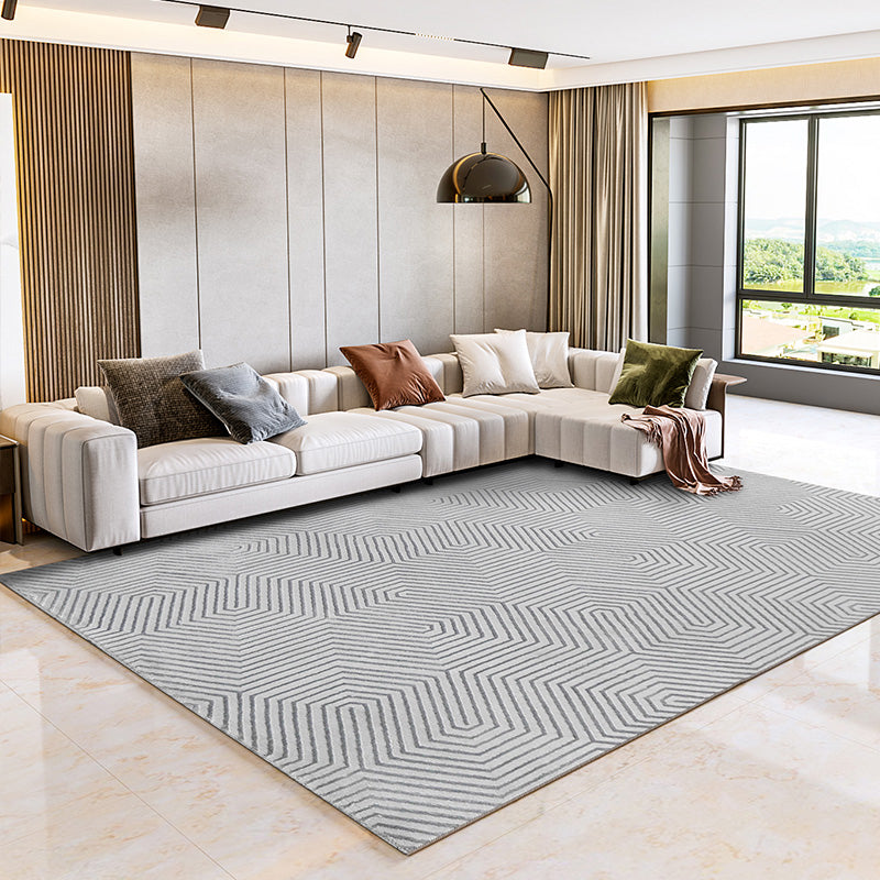 Modern Living Room Rug Multi Color Geometric Printed Indoor Rug Polyster Non-Slip Pet Friendly Area Carpet Clearhalo 'Area Rug' 'Modern' 'Rugs' Rug' 2300555