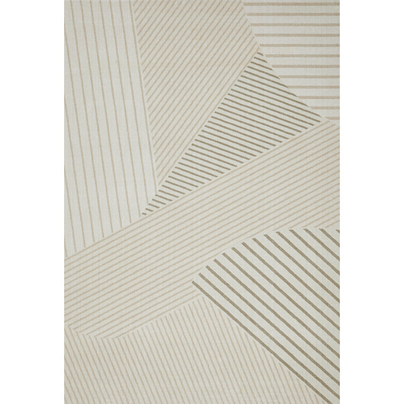 Simple Modern Rug Beige Geometric Patterned Indoor Rug Pet Friendly Stain-Resistant Washable Area Carpet for Living Room Clearhalo 'Area Rug' 'Modern' 'Rugs' Rug' 2300560