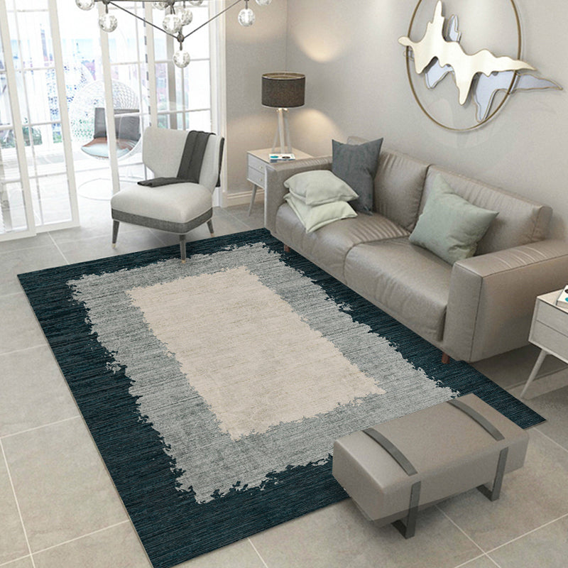 Nordic Parlor Rug Multi Colored Abstract Printed Area Rug Cotton Blend Easy Care Pet Friendly Indoor Rug Silver Gray Clearhalo 'Area Rug' 'Modern' 'Rugs' Rug' 2300674