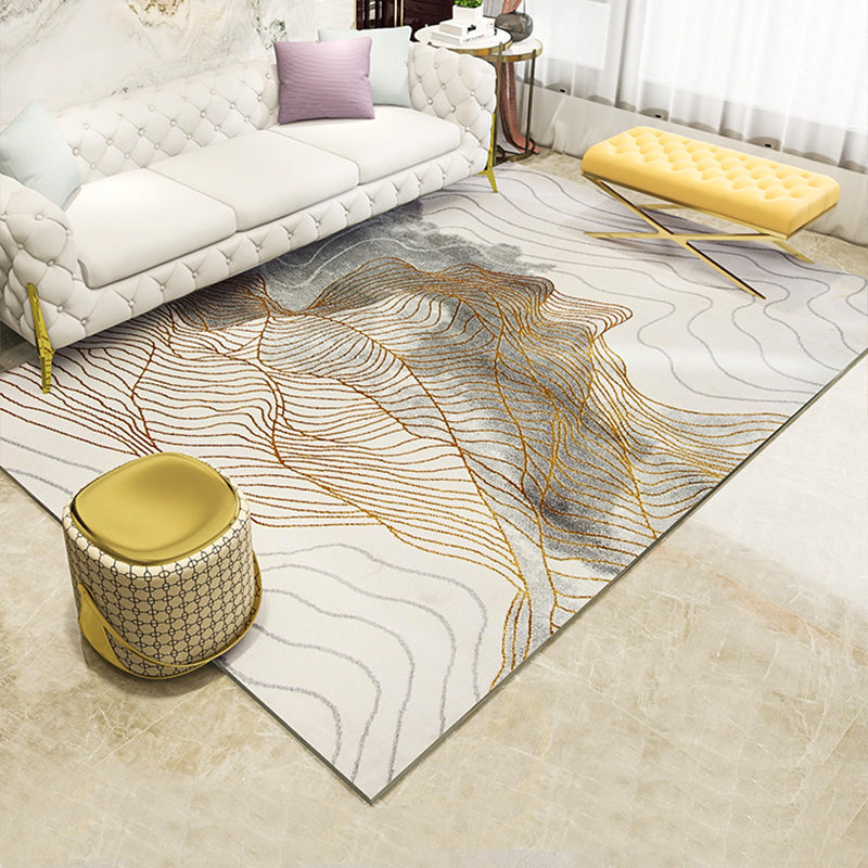 Novelty Abstract Pattern Rug Multi Colored Polypropylene Area Rug Easy Care Pet Friendly Carpet for Living Room Clearhalo 'Area Rug' 'Modern' 'Rugs' Rug' 2300699