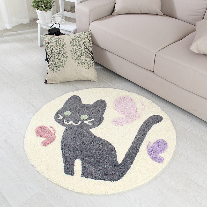 Calming Bedroom Rug Multi Colored Cartoon Printed Area Carpet Polypropylene Easy Care Machine Washable Indoor Rug Beige Clearhalo 'Area Rug' 'Rug' 2300785