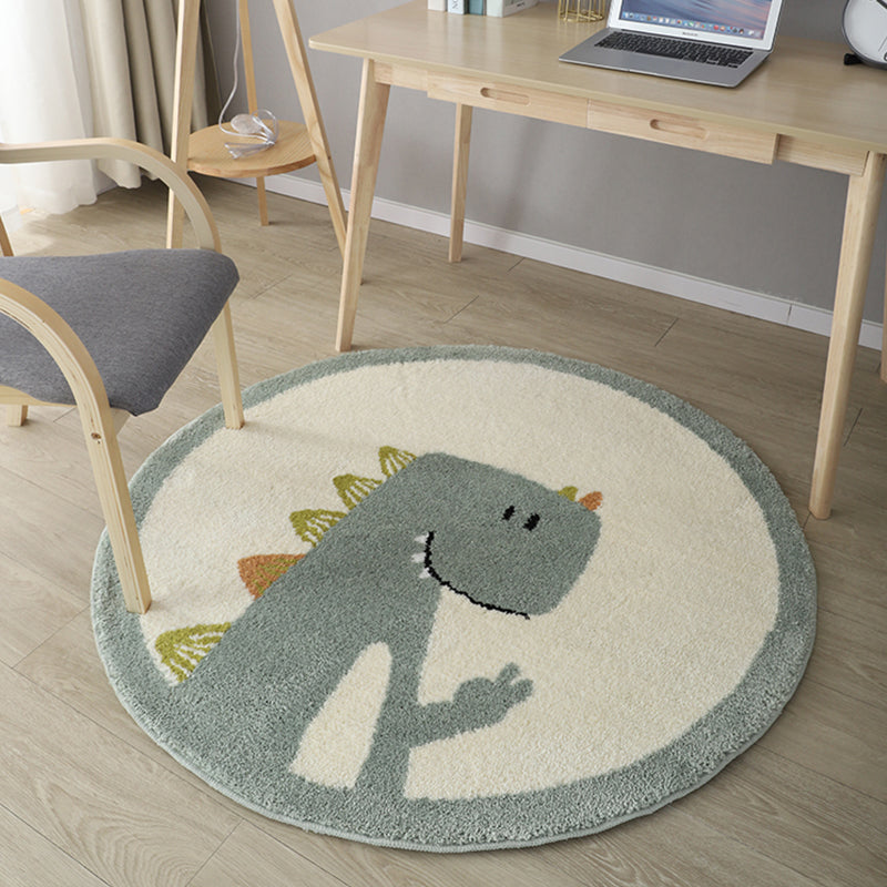 Lovely Kids Bedroom Rug Multi Colored Cartoon Animal Indoor Rug Polyster Non-Slip Machine Washable Area Carpet Clearhalo 'Area Rug' 'Rug' 2300804