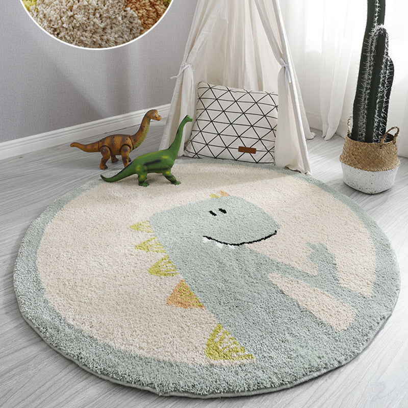 Lovely Kids Bedroom Rug Multi Colored Cartoon Animal Indoor Rug Polyster Non-Slip Machine Washable Area Carpet Clearhalo 'Area Rug' 'Rug' 2300807