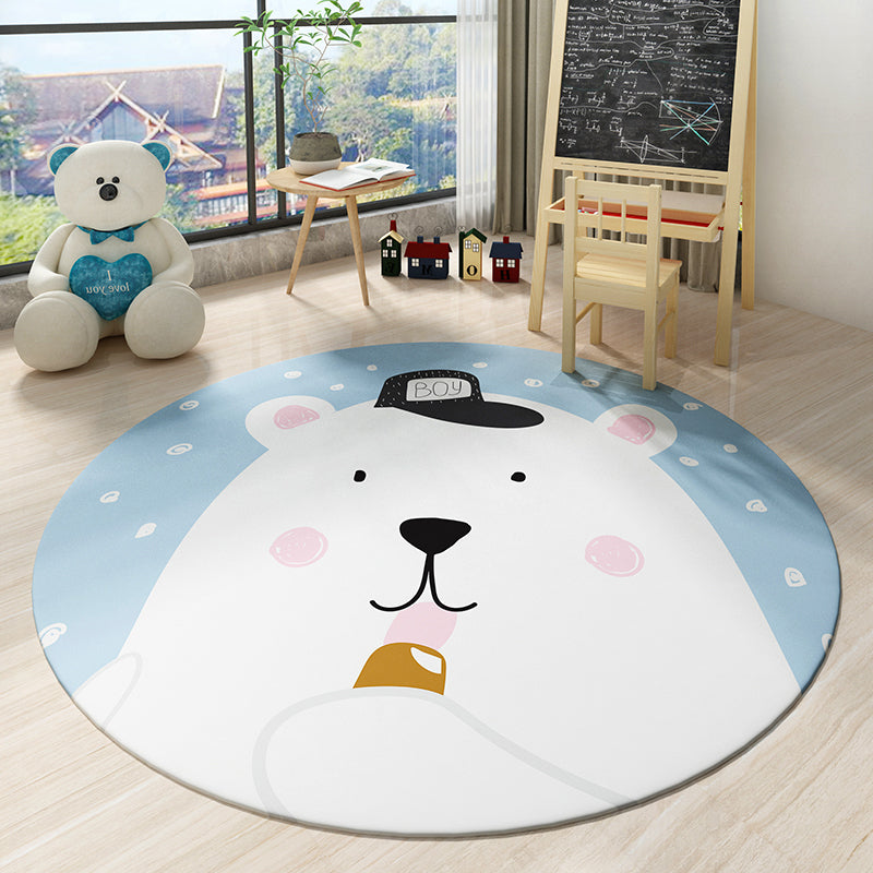 Cute Kids Room Rug Multi Colored Cartoon Printed Indoor Rug Polypropylene Pet Friendly Machine Washable Carpet Clearhalo 'Area Rug' 'Rug' 2300825