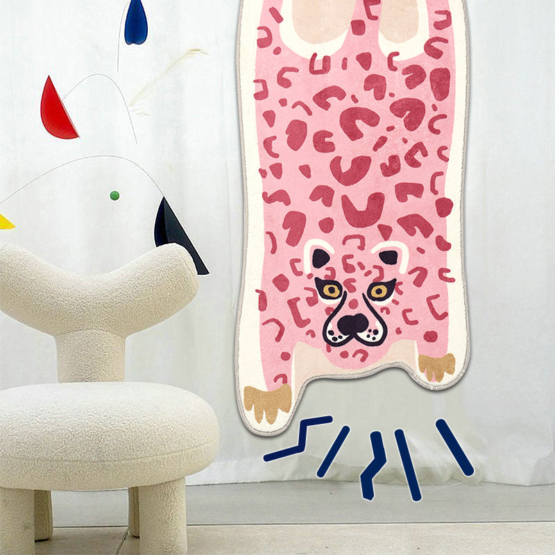 Novelty Shape Cartoon Animal Rug Multi-Colored Cute Area Rug Polyster Easy Care Pet Friendly Washable Carpet for Decor Clearhalo 'Area Rug' 'Rug' 2300882