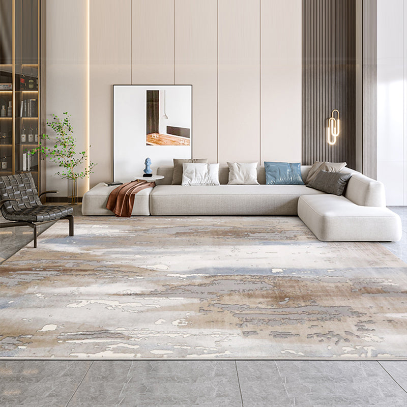 Industrial Living Room Rug Multi Colored Abstract Printed Indoor Rug Polyster Easy Care Pet Friendly Area Carpet Clearhalo 'Area Rug' 'Rug' 2301058