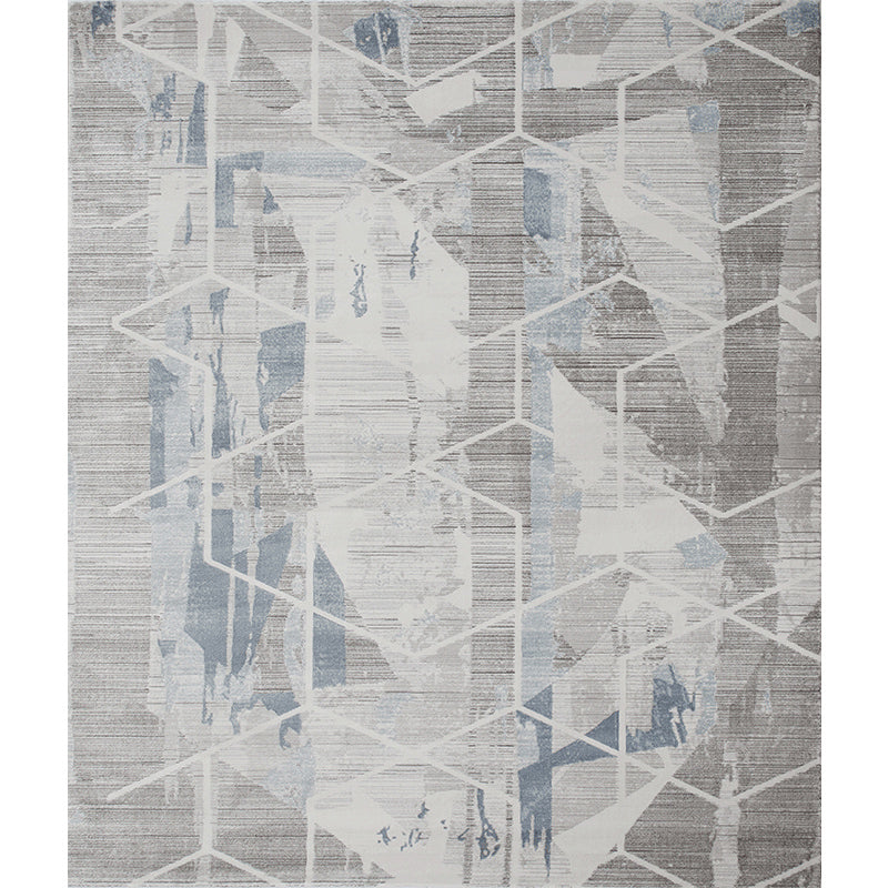 Chinese Style Abstract Print Rug Multi Colored Cotton Blend Carpet Non-Slip Backing Stain-Resistant Indoor Rug for Parlor Clearhalo 'Area Rug' 'Rug' 2301110