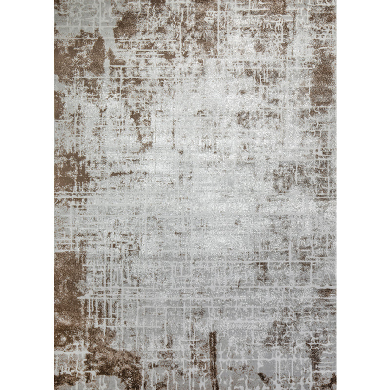 Industrial Living Room Rug Multi Color Abstract Print Carpet Cotton Blend Easy Care Machine Washable Area Rug Red Brown Clearhalo 'Area Rug' 'Rug' 2301293