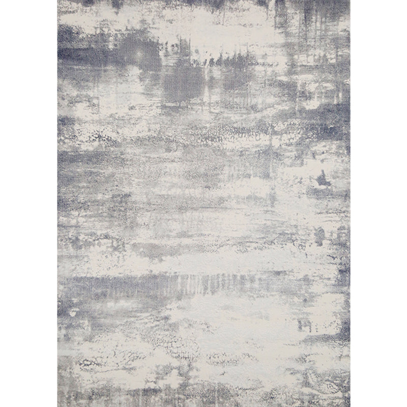 Industrial Living Room Rug Multi Color Abstract Printed Area Carpet Polyster Easy Care Pet Friendly Washable Rug Gray-Blue Clearhalo 'Area Rug' 'Rug' 2301395