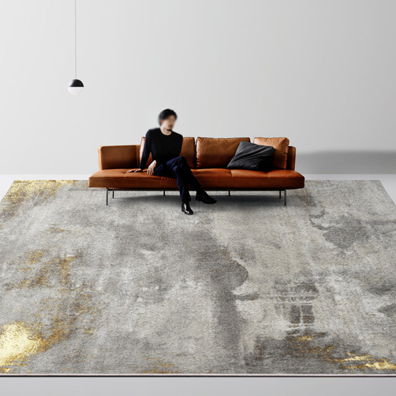 Industrial Abstract Printed Rug Multi Colored Polyster Area Carpet Anti-Slip Backing Pet Friendly Indoor Rug for Living Room Clearhalo 'Area Rug' 'Rug' 2301405