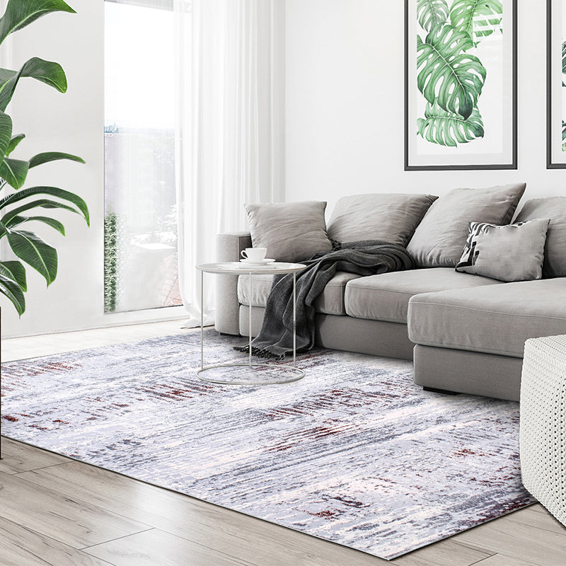 Nordic Living Room Rug Multi Colored Abstract Printed Indoor Rug Cotton Blend Anti-Slip Backing Pet Friendly Carpet Clearhalo 'Area Rug' 'Rug' 2301424